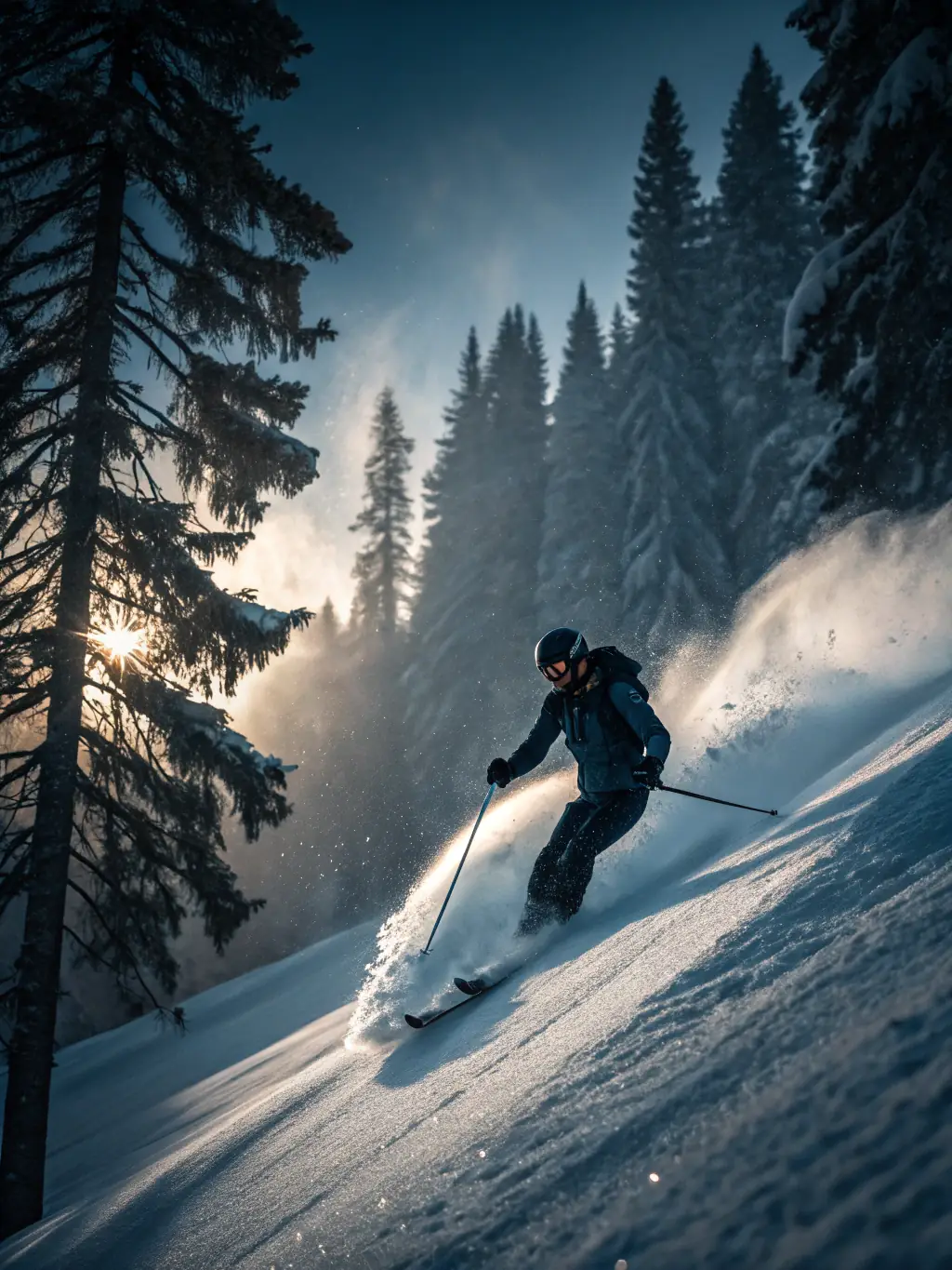 A photo of athletes competing in a regional skiing competition, demonstrating the competitive spirit and skill development fostered by the committee.